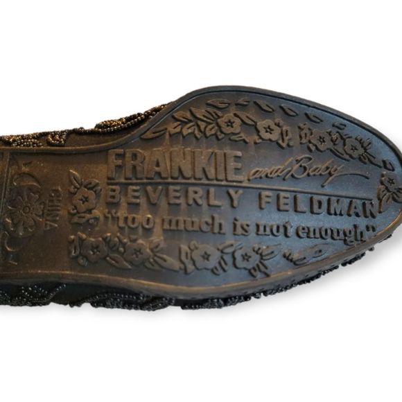 COPY - *VINTAGE* CIRCA 80s BEVERLY FELDMAN Frankie And Baby Caviar Black Beaded… main image 5
